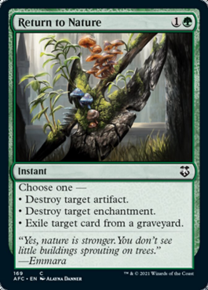 Return to Nature [Dungeons & Dragons: Adventures in the Forgotten Realms Commander] Magic: The Gathering