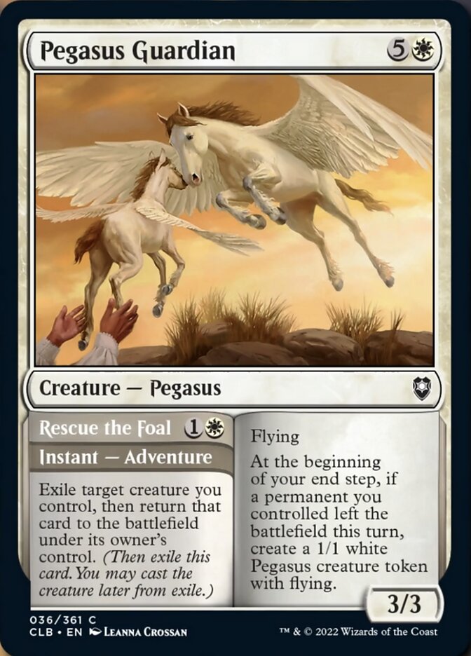 Pegasus Guardian // Rescue the Foal [Commander Legends: Battle for Baldur's Gate] Magic: The Gathering