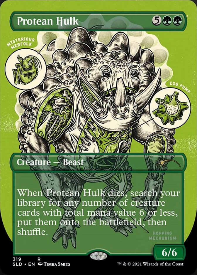 Protean Hulk (Borderless Foil Etched) [Secret Lair Drop Series] Magic: The Gathering