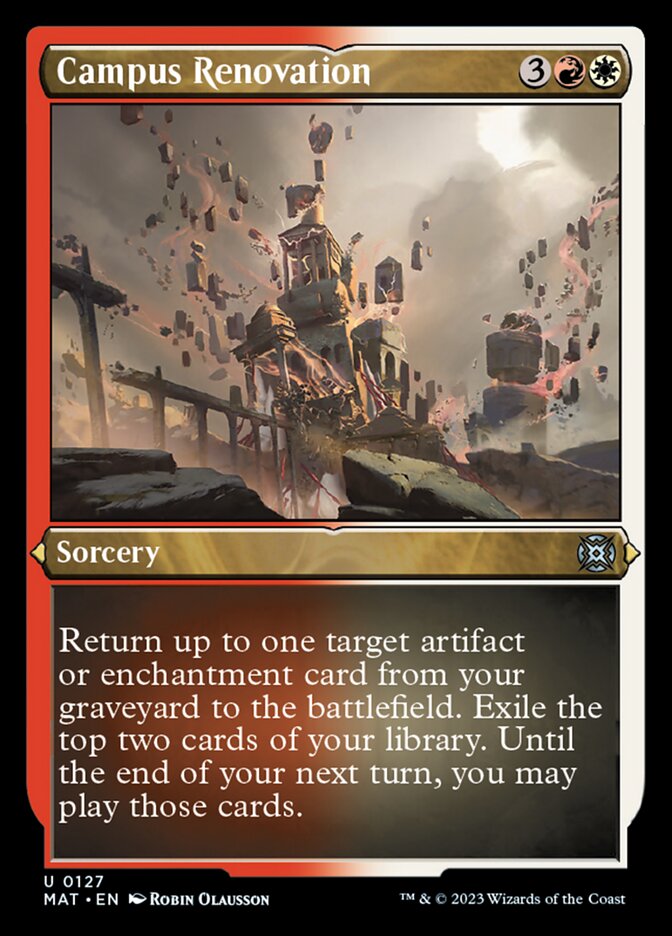 Campus Renovation (Foil Etched) [March of the Machine: The Aftermath] Magic: The Gathering