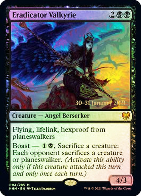 Eradicator Valkyrie [Kaldheim Prerelease Promos] Magic: The Gathering