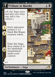 Tribute to Horobi // Echo of Death's Wail (Showcase Soft Glow) [Kamigawa: Neon Dynasty] Magic: The Gathering