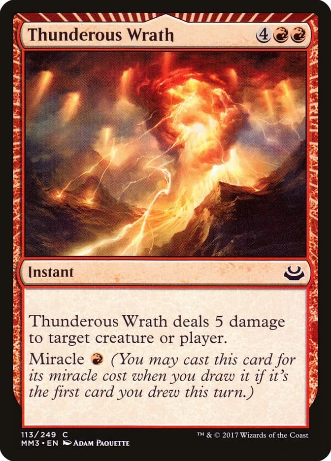 Thunderous Wrath [Modern Masters 2017] Magic: The Gathering