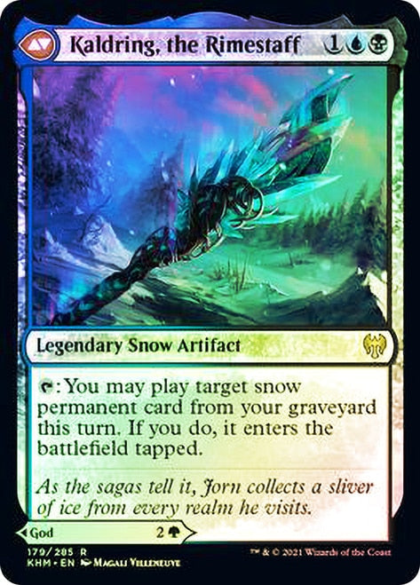 Jorn, God of Winter // Kaldring, the Rimestaff [Kaldheim Prerelease Promos] Magic: The Gathering