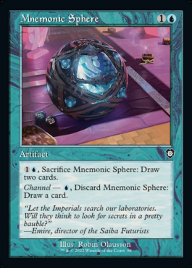 Mnemonic Sphere (Retro) [The Brothers' War Commander] Magic: The Gathering
