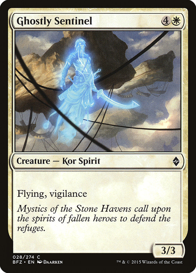Ghostly Sentinel [Battle for Zendikar] Magic: The Gathering