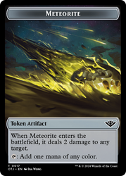 Treasure // Meteorite Double-Sided Token [Outlaws of Thunder Junction Tokens] Magic: The Gathering