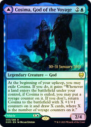 Cosima, God of the Voyage // The Omenkeel [Kaldheim Prerelease Promos] Magic: The Gathering