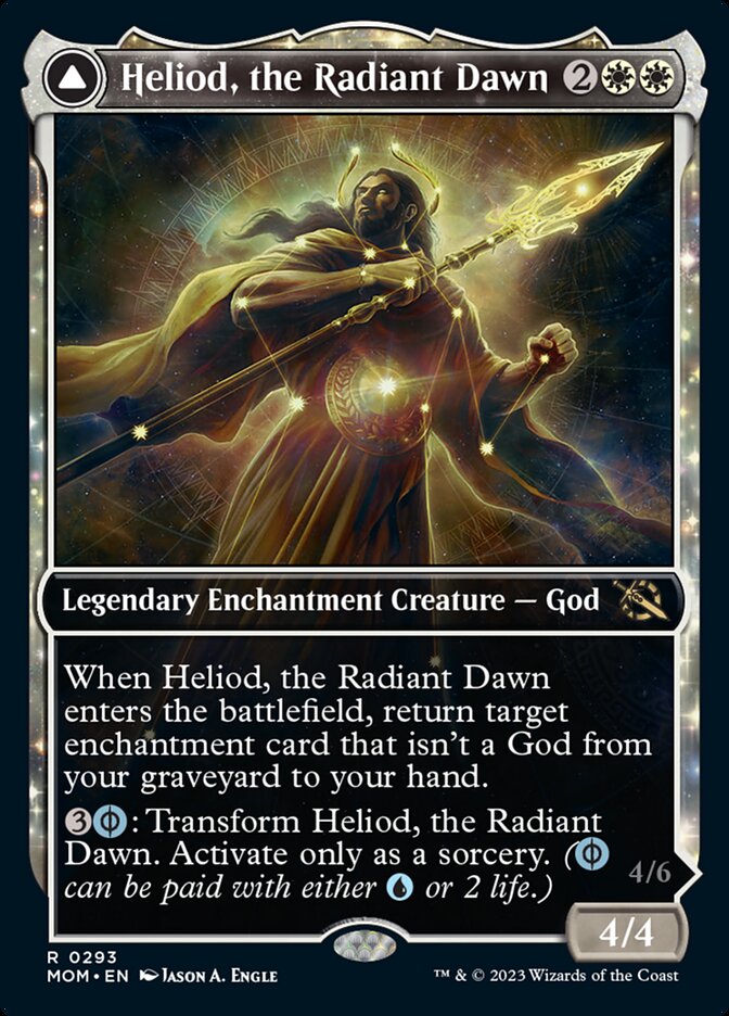 Heliod, the Radiant Dawn // Heliod, the Warped Eclipse (Showcase Planar Booster Fun) [March of the Machine] Magic: The Gathering