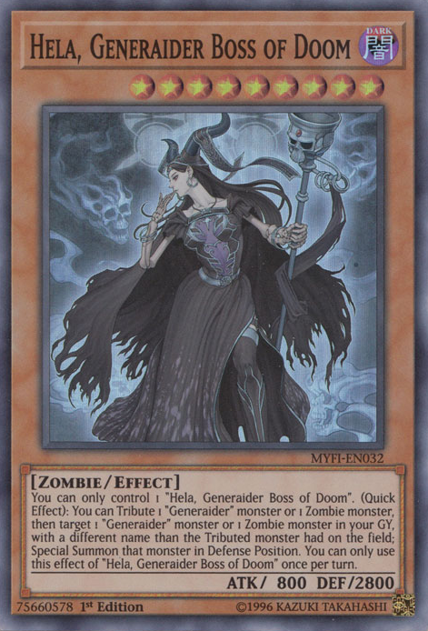 Hela, Generaider Boss of Doom [MYFI-EN032] Super Rare - Yugioh Cards For Your TCG Needs!