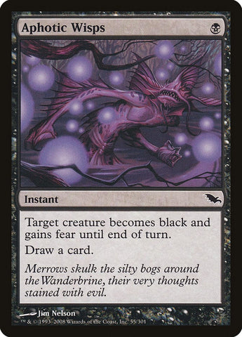 Aphotic Wisps [Shadowmoor] Magic: The Gathering