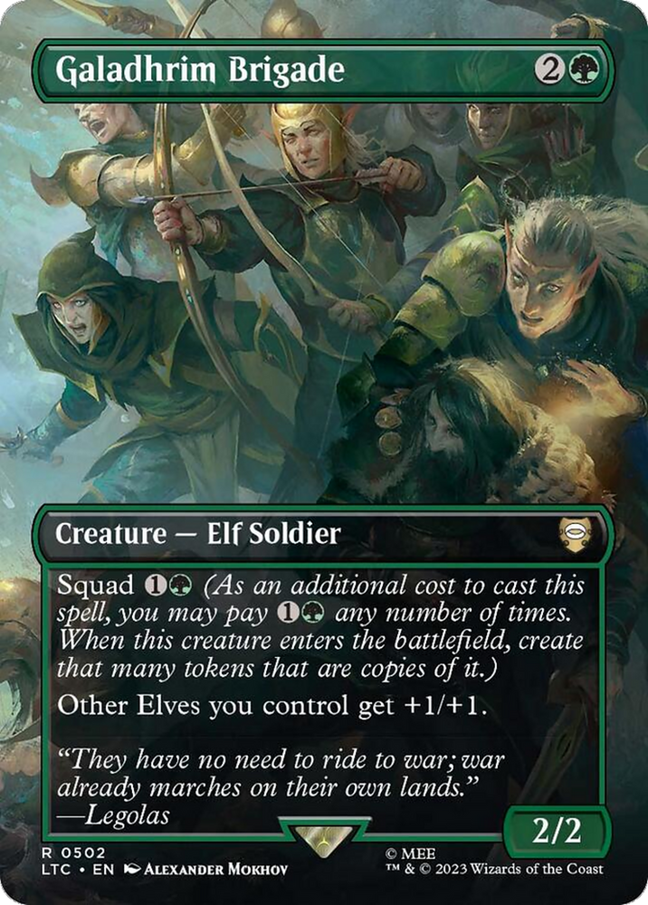Galadhrim Brigade (Borderless) [The Lord of the Rings: Tales of Middle-Earth Commander] Magic: The Gathering