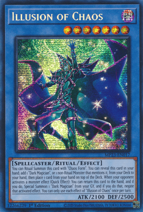 Illusion of Chaos [MP23-EN017] Prismatic Secret Rare - Yugioh Cards For Your TCG Needs!