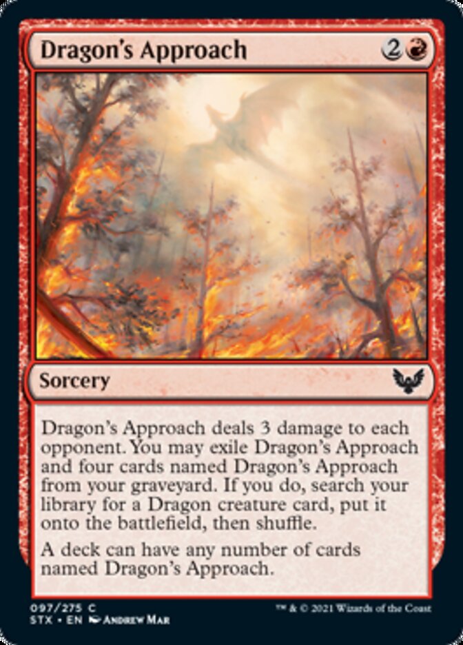 Dragon's Approach [Strixhaven: School of Mages] Magic: The Gathering
