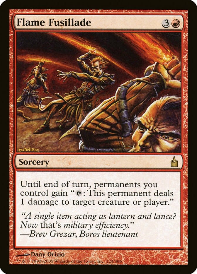 Flame Fusillade [Ravnica: City of Guilds] Magic: The Gathering