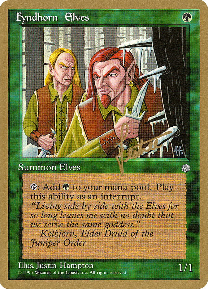 Fyndhorn Elves (Bertrand Lestree) [Pro Tour Collector Set] Magic: The Gathering