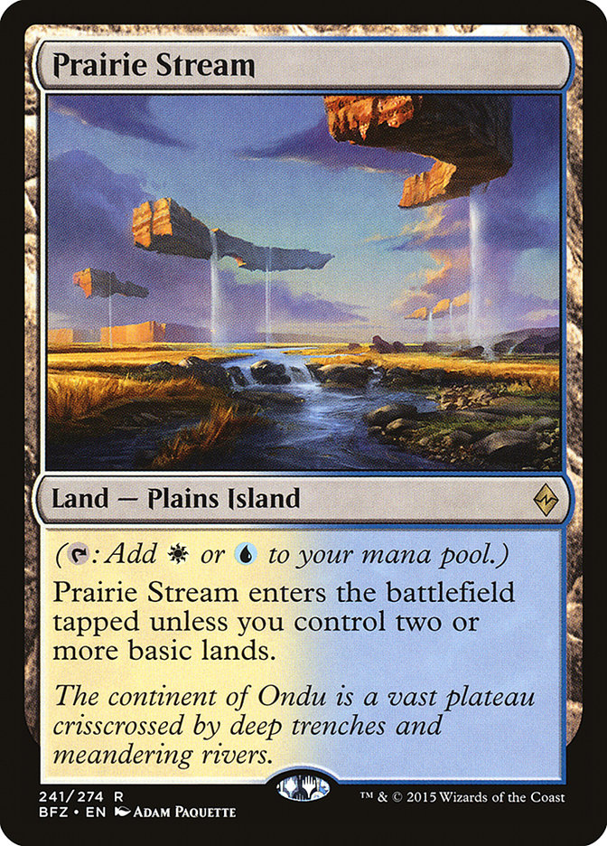 Prairie Stream [Battle for Zendikar] Magic: The Gathering