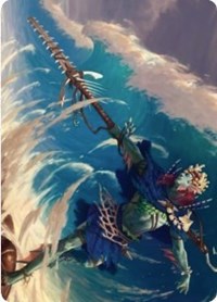 Tazeem Roilmage Art Card [Zendikar Rising Art Series] Magic: The Gathering