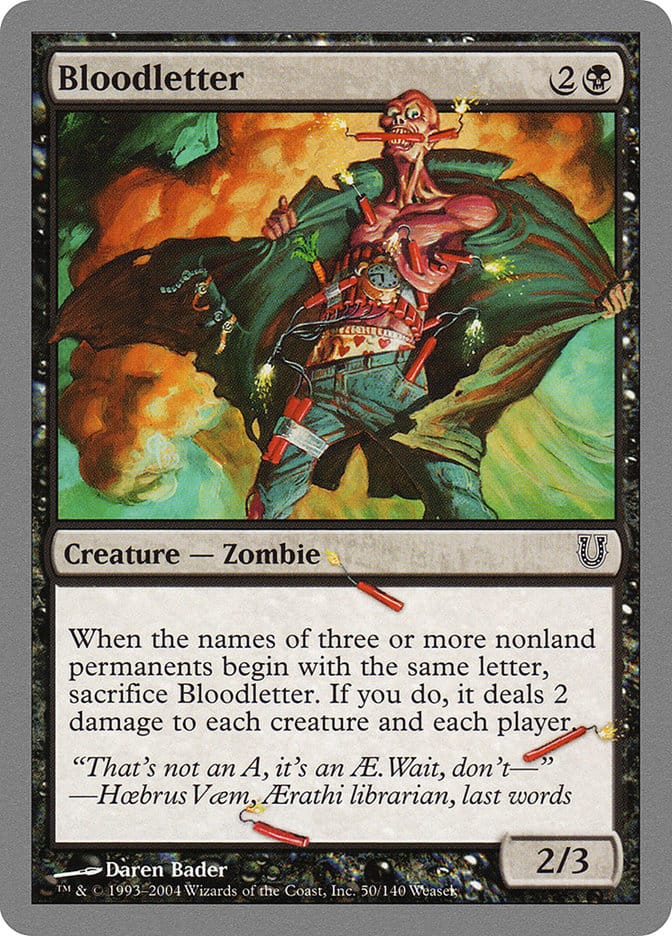 Bloodletter [Unhinged] Magic: The Gathering