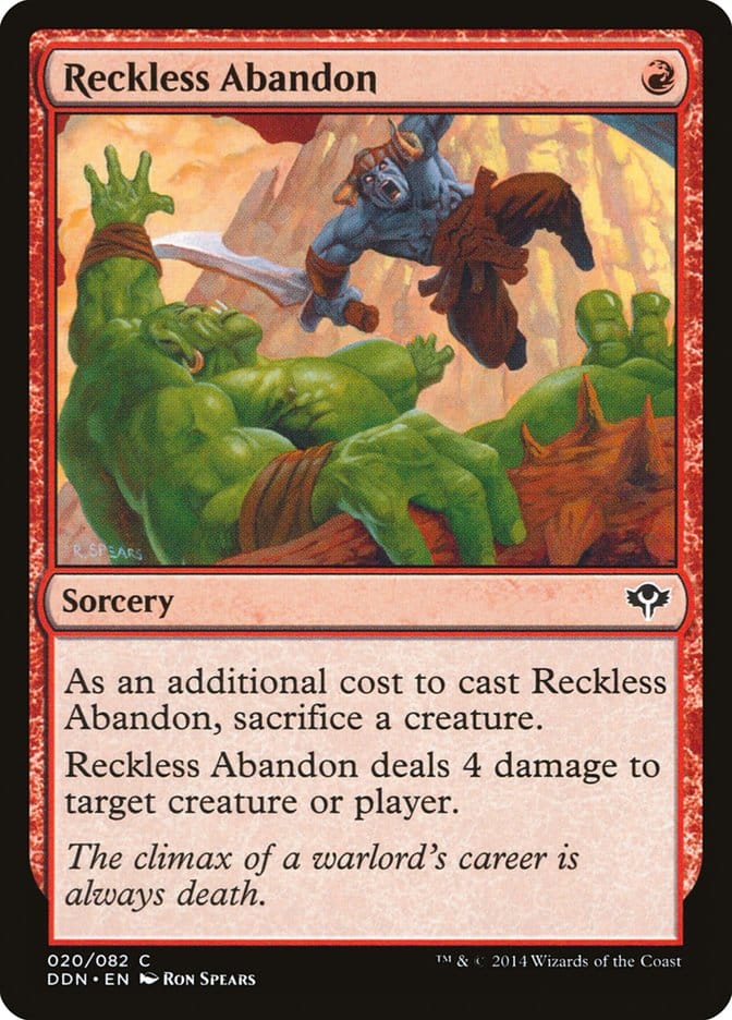 Reckless Abandon [Duel Decks: Speed vs. Cunning] Magic: The Gathering
