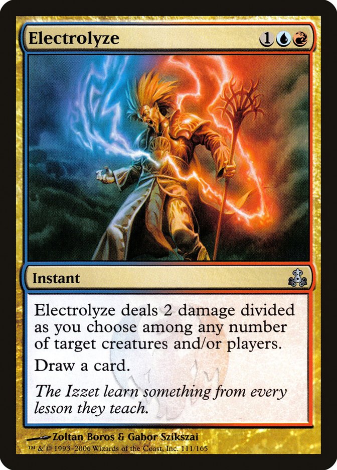 Electrolyze [Guildpact] Magic: The Gathering