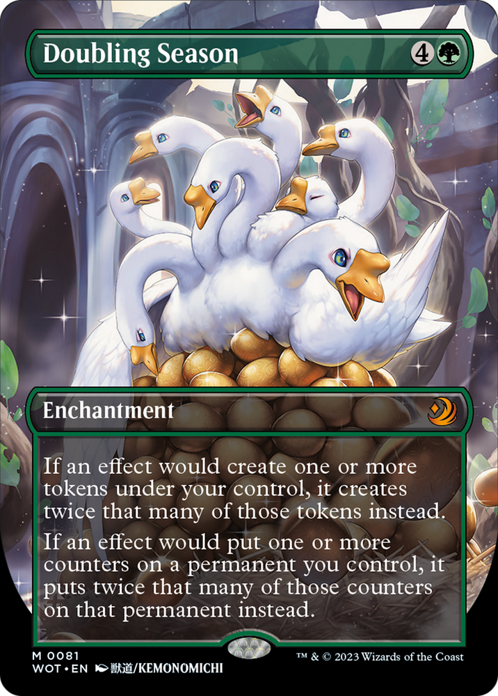 Doubling Season (Anime Borderless) [Wilds of Eldraine: Enchanting Tales] Magic: The Gathering