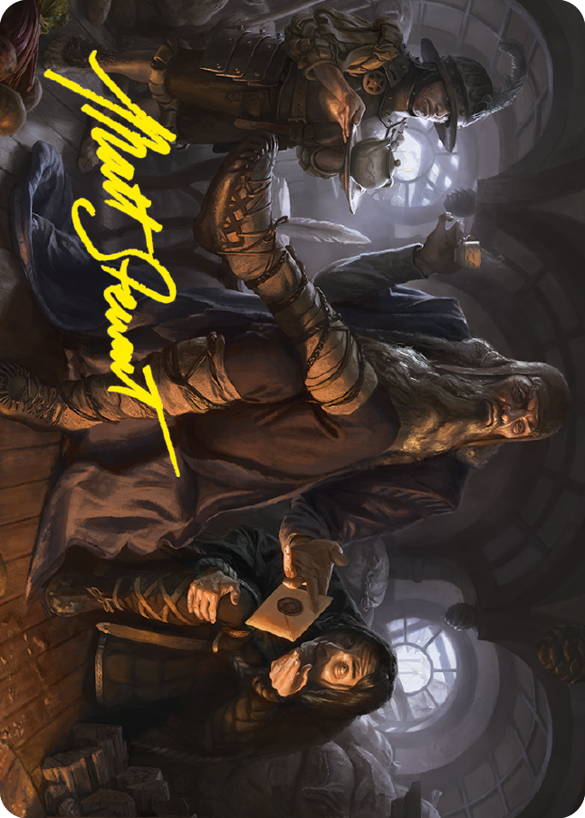 Sharkey, Tyrant of the Shire Art Card (Gold-Stamped Signature) [The Lord of the Rings: Tales of Middle-earth Art Series] Magic: The Gathering