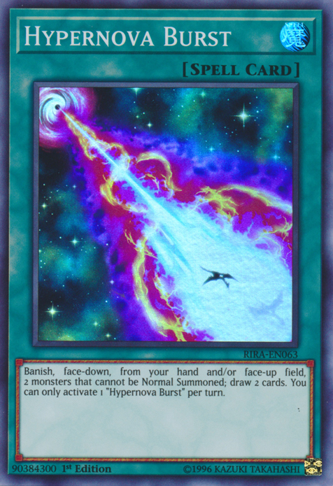 Hypernova Burst [RIRA-EN063] Super Rare - Yugioh Cards For Your TCG Needs!
