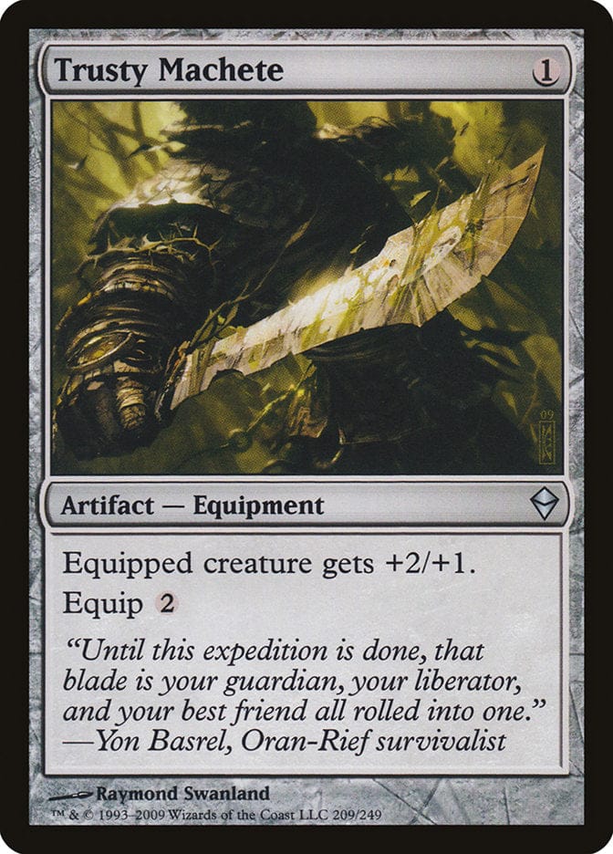 Trusty Machete [Zendikar] Magic: The Gathering
