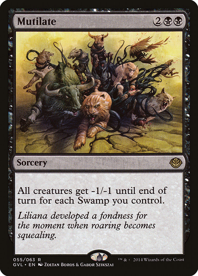 Mutilate (Garruk vs. Liliana) [Duel Decks Anthology] Magic: The Gathering