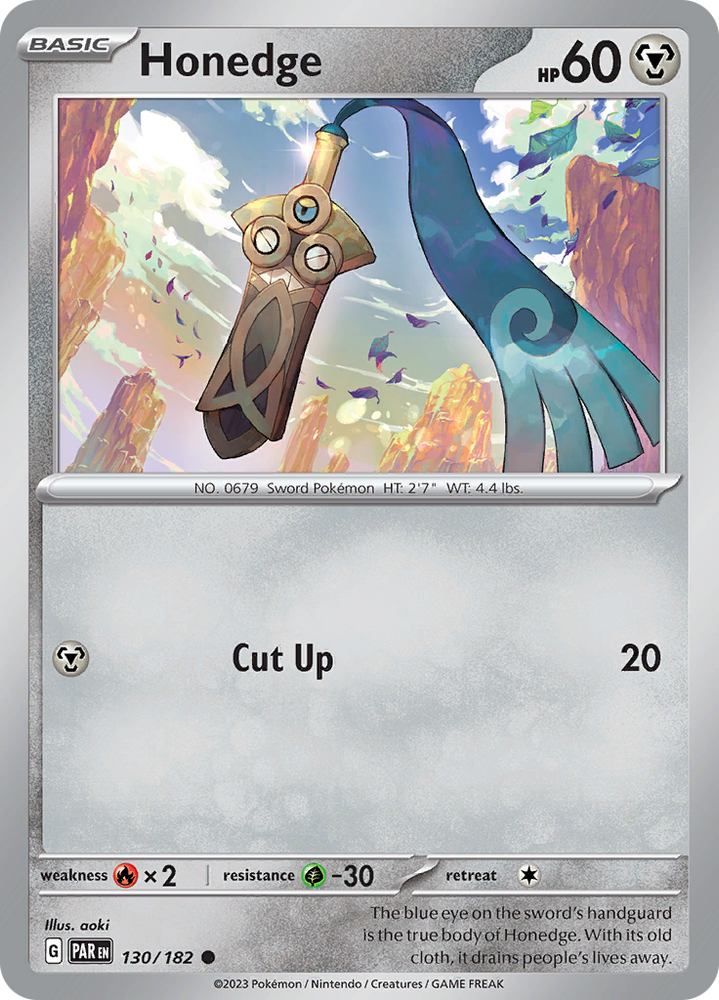 Honedge (130/182) [Scarlet & Violet: Paradox Rift] Pokémon