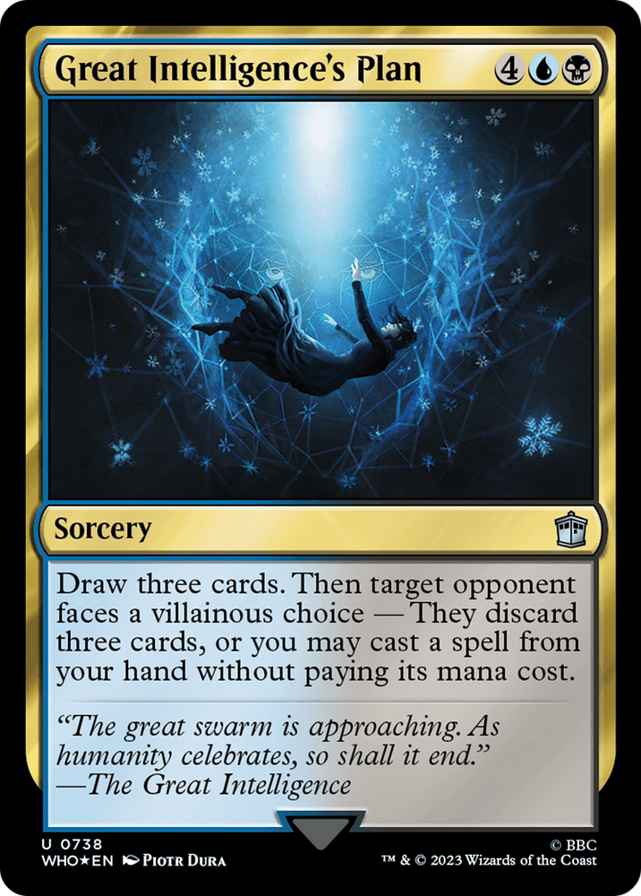 Great Intelligence's Plan (Surge Foil) [Doctor Who] Magic: The Gathering