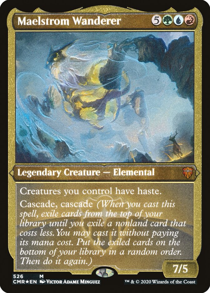 Maelstrom Wanderer (Etched) [Commander Legends] Magic: The Gathering