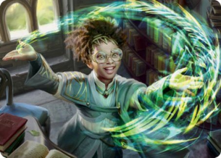 Eureka Moment Art Card [Strixhaven: School of Mages Art Series] Magic: The Gathering