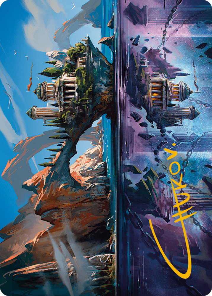 Copy Land Art Card (Gold-Stamped Signature) [Modern Horizons 3 Art Series] Magic: The Gathering