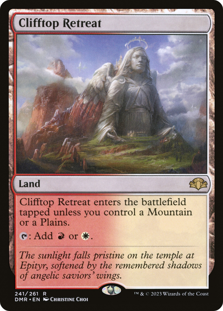 Clifftop Retreat [Dominaria Remastered] Magic: The Gathering