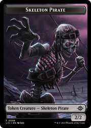 Fungus Dinosaur // Skeleton Pirate Double-Sided Token [The Lost Caverns of Ixalan Tokens] Magic: The Gathering