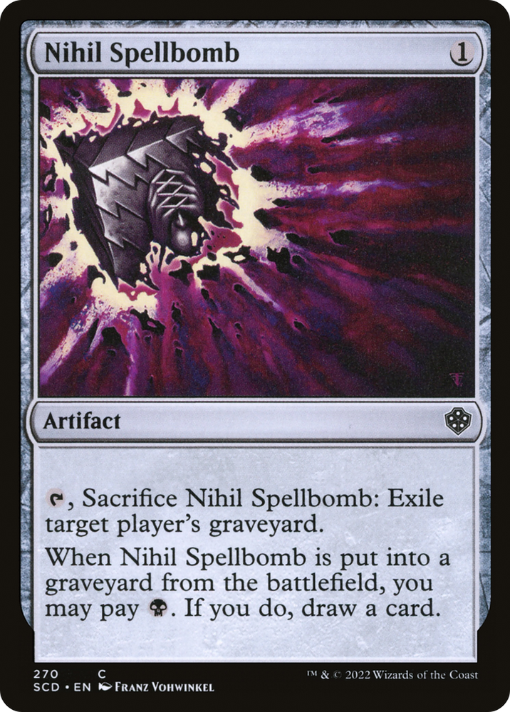 Nihil Spellbomb [Starter Commander Decks] Magic: The Gathering
