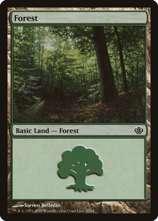 Forest (30) [Duel Decks: Garruk vs. Liliana] Magic: The Gathering
