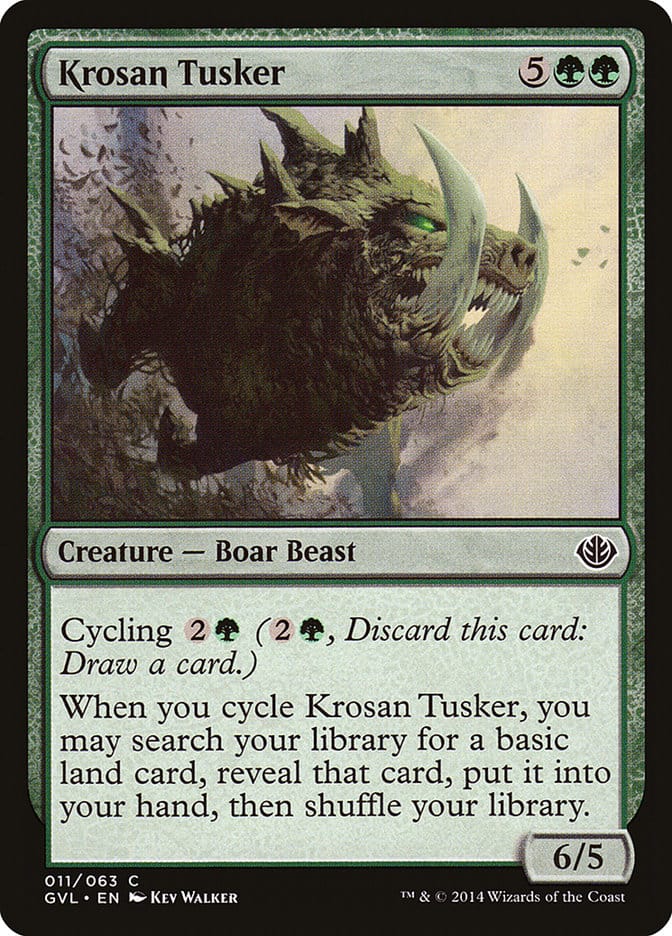 Krosan Tusker (Garruk vs. Liliana) [Duel Decks Anthology] Magic: The Gathering