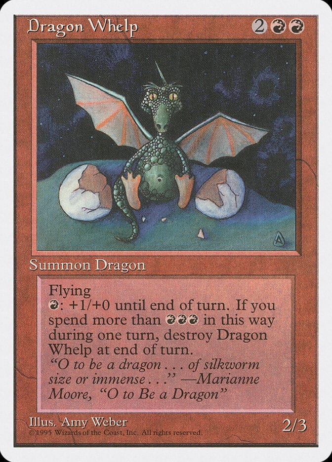 Dragon Whelp [Fourth Edition] Magic: The Gathering