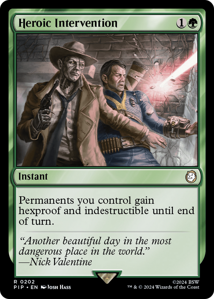 Heroic Intervention [Fallout] Magic: The Gathering