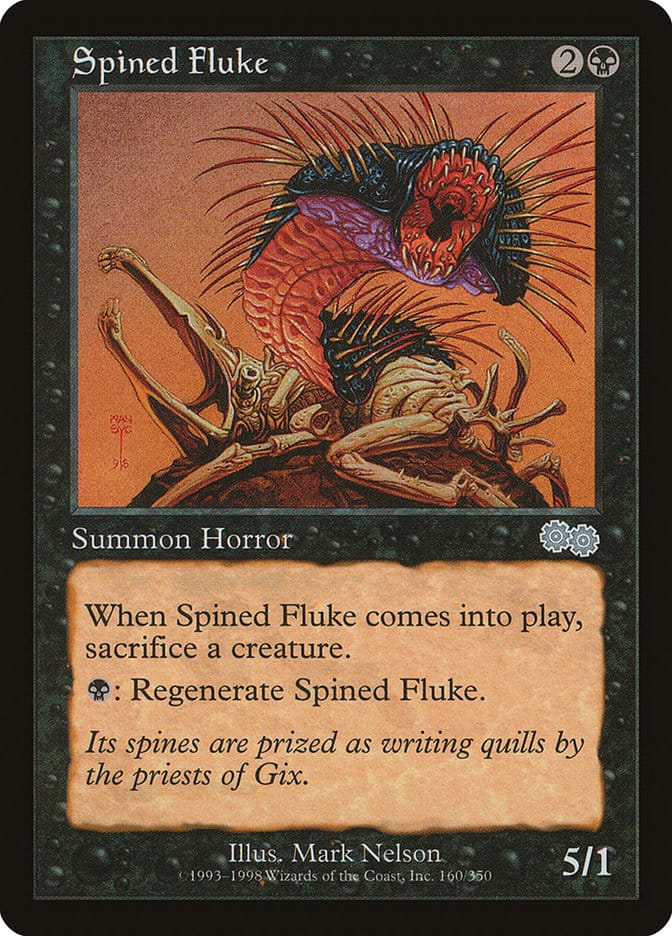 Spined Fluke [Urza's Saga] Magic: The Gathering