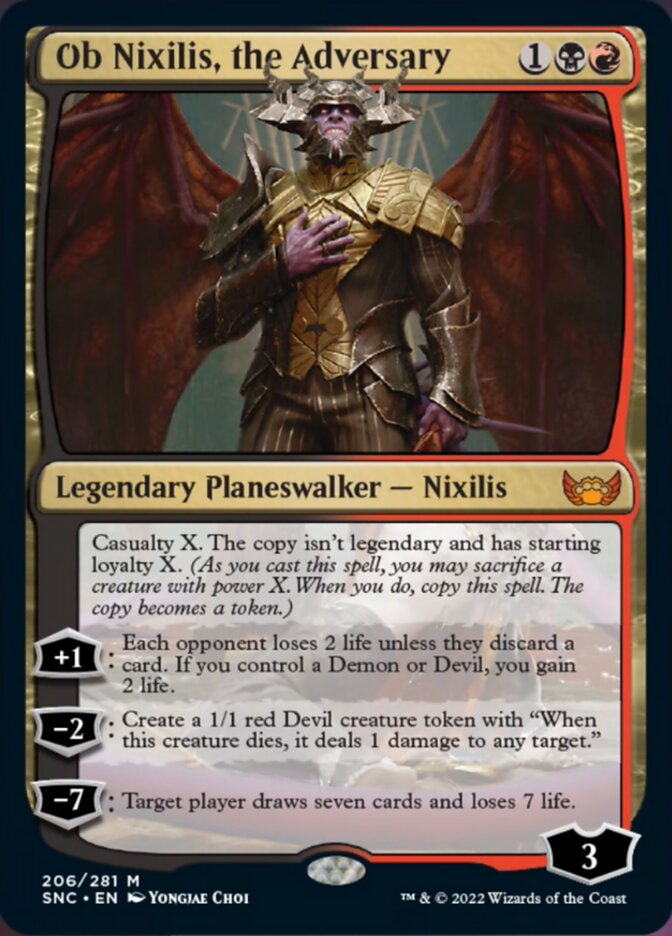Ob Nixilis, the Adversary [Streets of New Capenna] Magic: The Gathering