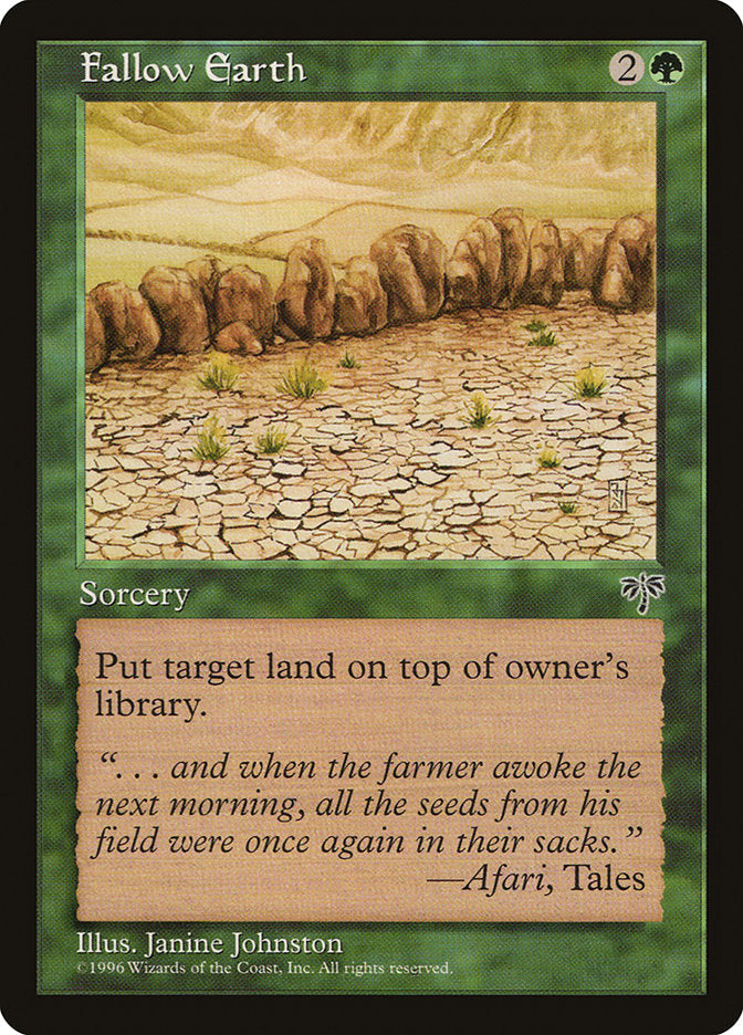 Fallow Earth [Mirage] Magic: The Gathering