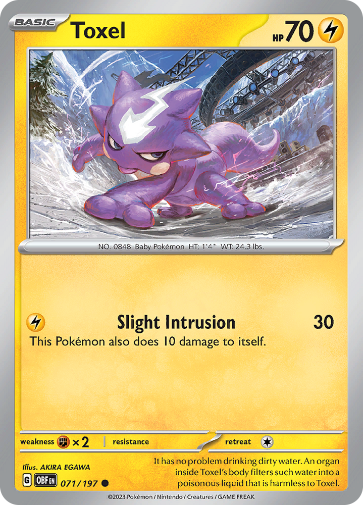 Toxel (071/197) [Scarlet & Violet: Obsidian Flames] Pokémon