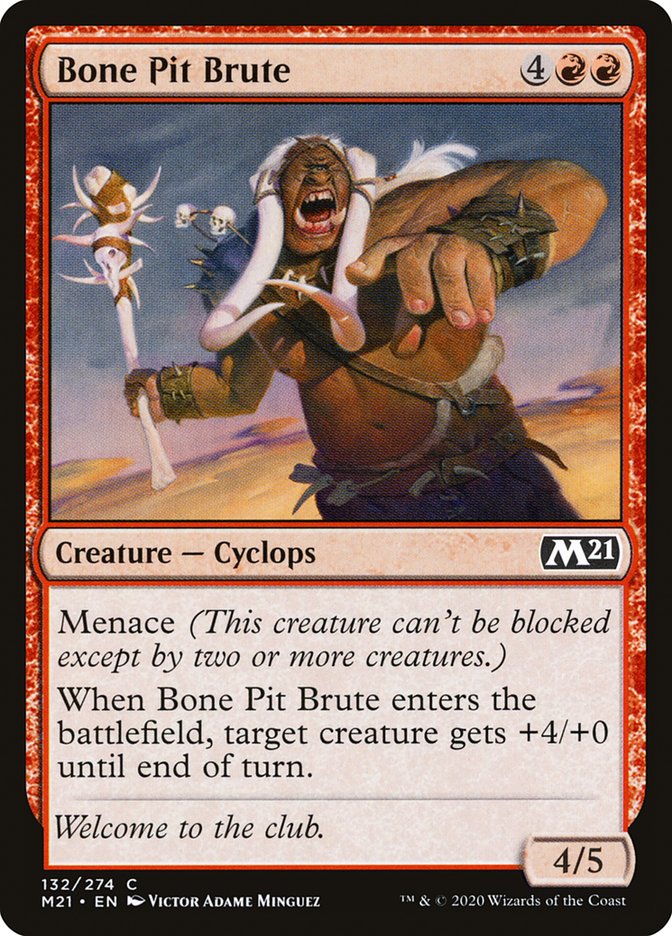 Bone Pit Brute [Core Set 2021] Magic: The Gathering