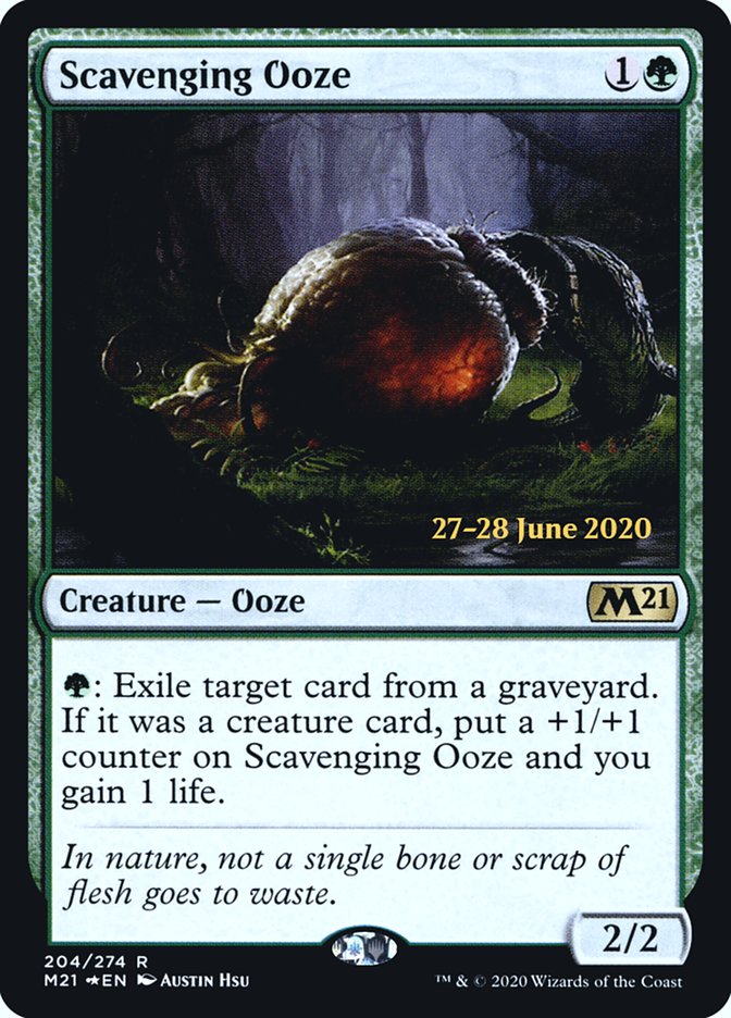 Scavenging Ooze [Core Set 2021 Prerelease Promos] Magic: The Gathering