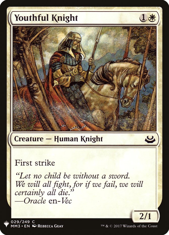 Youthful Knight [Mystery Booster] Magic: The Gathering