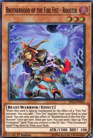 Brotherhood of the Fire Fist - Rooster [FIGA-EN025] Super Rare - Yugioh Cards For Your TCG Needs!